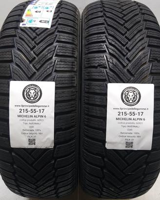 2 GOMME 215 55 17 MICHELIN A60921