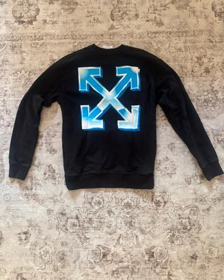 felpa girocollo off white taglia m