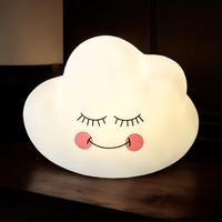 Luce notturna bambini - nuvola sorridente bianca