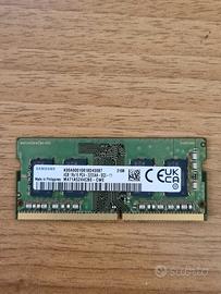 4 GB RAM SODIMM Samsung DDR4 - Laptop Notebook