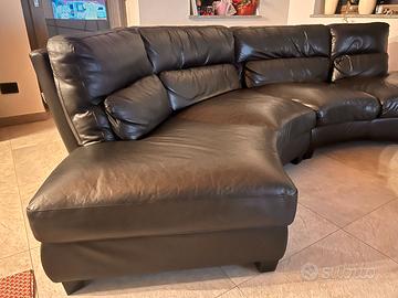 Divano in Pelle nero