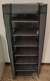 Scarpiera in Tessuto a 7 Ripiani