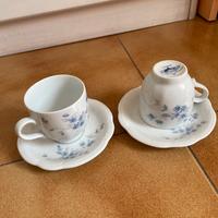 Antiche tazzine fine porcellana vintage