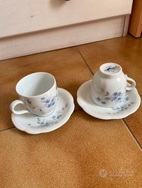 Antiche tazzine fine porcellana vintage