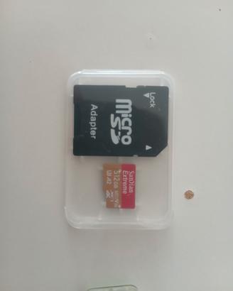 Kit MicroSD 512 GB + Adattatore SD + Lettore USB