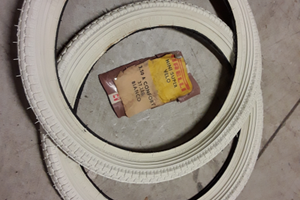 N.2 Copertone 3.50 bianco mini super velo Michelin