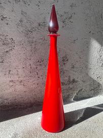 Vaso Vintage Anni '60 Vetro Incamiciato H 65