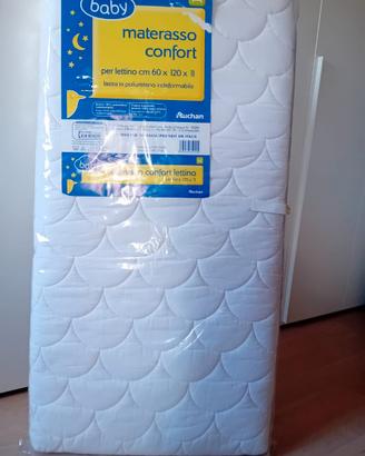 Materasso lettino neonato 60x120x11 Confort Baby