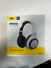 Cuffia Stereo Wireless SpinPad white