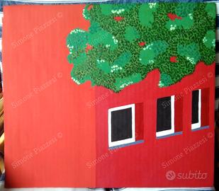 Quadro di Simone Piazzesi - FINESTRE CON ALBERO
