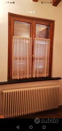 Coppia tendine lino vintage cm 75x95