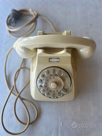 Telefono a disco impeccabile colore giallo paglier