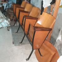 sedie  poltrone cinema anni 50 antiquariato