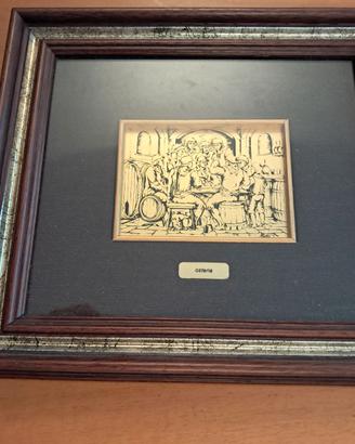 Piccolo quadro con incisione di Anna Cascardi