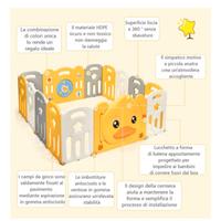 COSTWAY Box Recinto per Giocare con porta e giochi