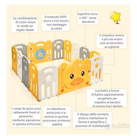 COSTWAY Box Recinto per Giocare con porta e giochi