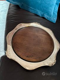 Vassoio con tagliere in legno