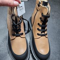 Scarponcini Balducci cuoio-nero.nuove con etichett