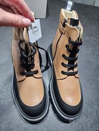 Scarponcini Balducci cuoio-nero.nuove con etichett