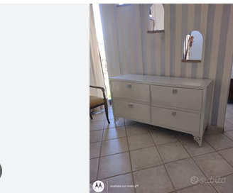 Gruppo ditta Corte Zari finitura argento e bianco