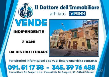Casa indipendente 2 vani Via Villagrazia