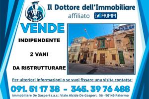 Casa indipendente 2 vani Via Villagrazia