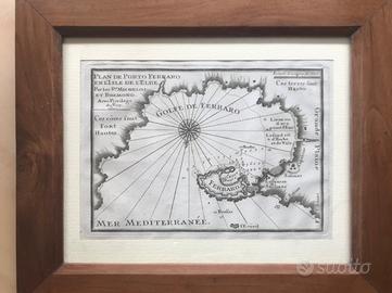 Stampa antica 1817 Golfo de ferraro