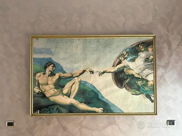 Quadro La Creazione di Adamo - Michelangelo