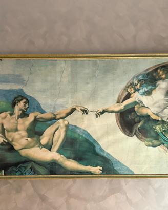 Quadro La Creazione di Adamo - Michelangelo