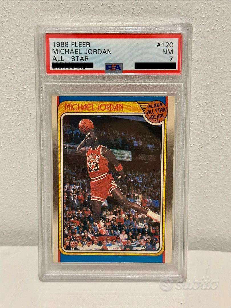 1988-89 Fleer All Star Michael Jordan #120 Psa 7 - Collezionismo