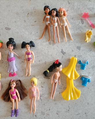 Lotto 6 polly pocket mattel, simba, 3 ubisoft