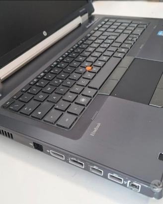 Workstation HP 8760W i7 8gb 250gb SSD 17" FHD 