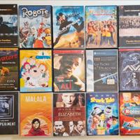 DVD vari generi di film e cartoni animati.