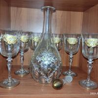 Set bicchieri in vetro di Murano