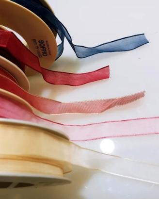 Nastri organza 15mm colori vari, lotto da 500mt