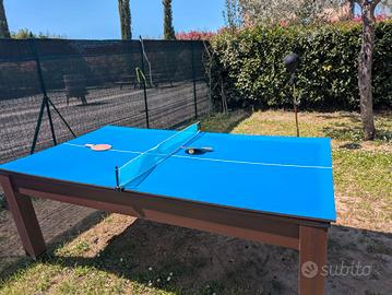 tavolo pranzo biliardo ping pong 