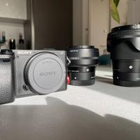 Sony Alpha 6400 + batterie + Sigma 16mm f1.4