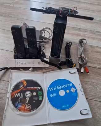 Console Nintendo Wii + 3 controller