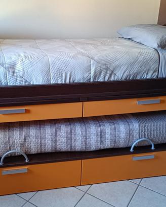 Letto doppio estraibile