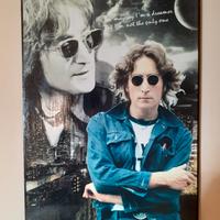 Quadro in legno omaggio a John Lennon 