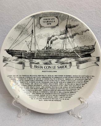 Piatto in porcellana Fornasetti