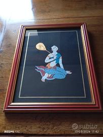 Dipinto a mano danzatrice Thailandese