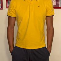 polo gialla con rifiniture nere LIU JO