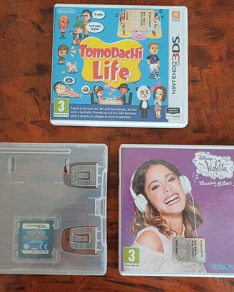 Giochi 3DS/DS (Pokémon, Tomodachi Life e Violetta)