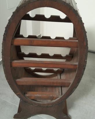 Porta  Bottiglia botte anni 80