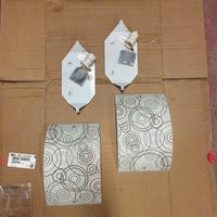 2 plafoniere, 2 applique, 2 lampade emergenza