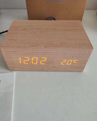 Speaker Bluetooth orologio e ricarica Wireless