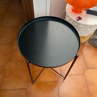 Tavolino nero metallo Ikea