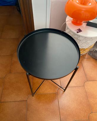 Tavolino nero metallo Ikea