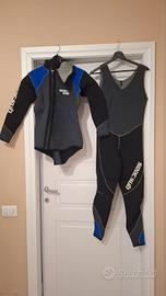 Muta subacquea uomo Seac Sub due pezzi neoprene M